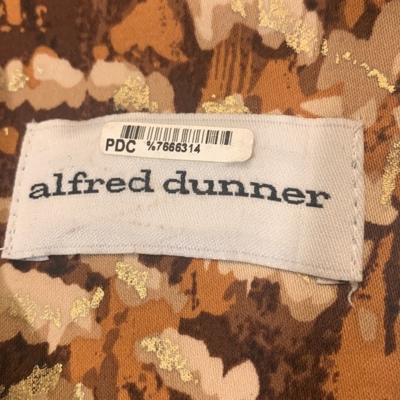 ALFRED DUNNER Animal Print Long Sleeve Zip Front lightweight Jacket Coat Size 20 - Picture 13 of 15